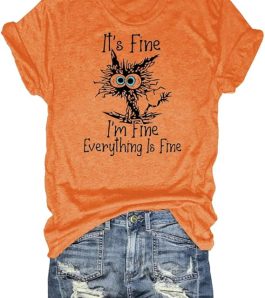 Funny Cat Shirt for Women