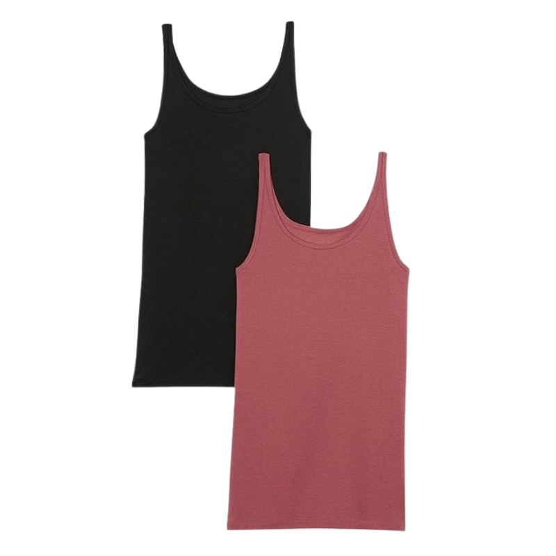 Women's Slim Fit Ribbed Tank Top-Plum