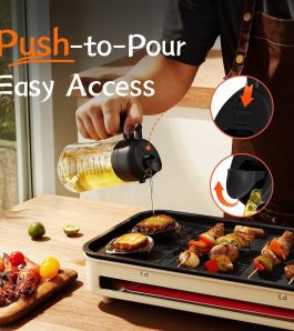 Premium Dual-Function Oil Dispenser Bottle – Spray & Pour for Total Cooking Control