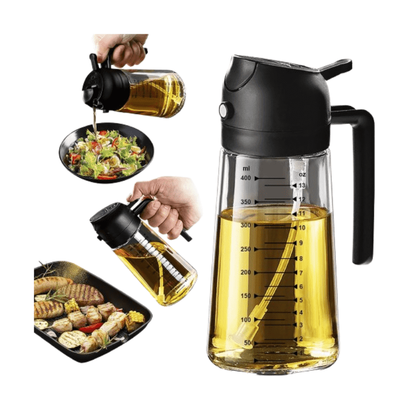 Premium Dual-Function Oil Dispenser Bottle